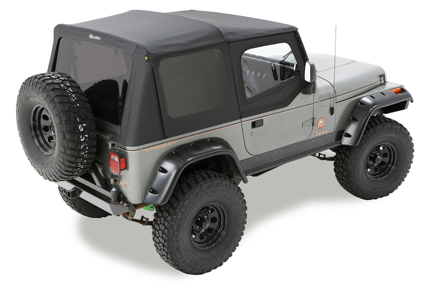 Bestop Replace-A-Top for OEM Hardware For Jeep 2003-2006 Wrangler TJ Tinted Upper Door Skins Included Bestop