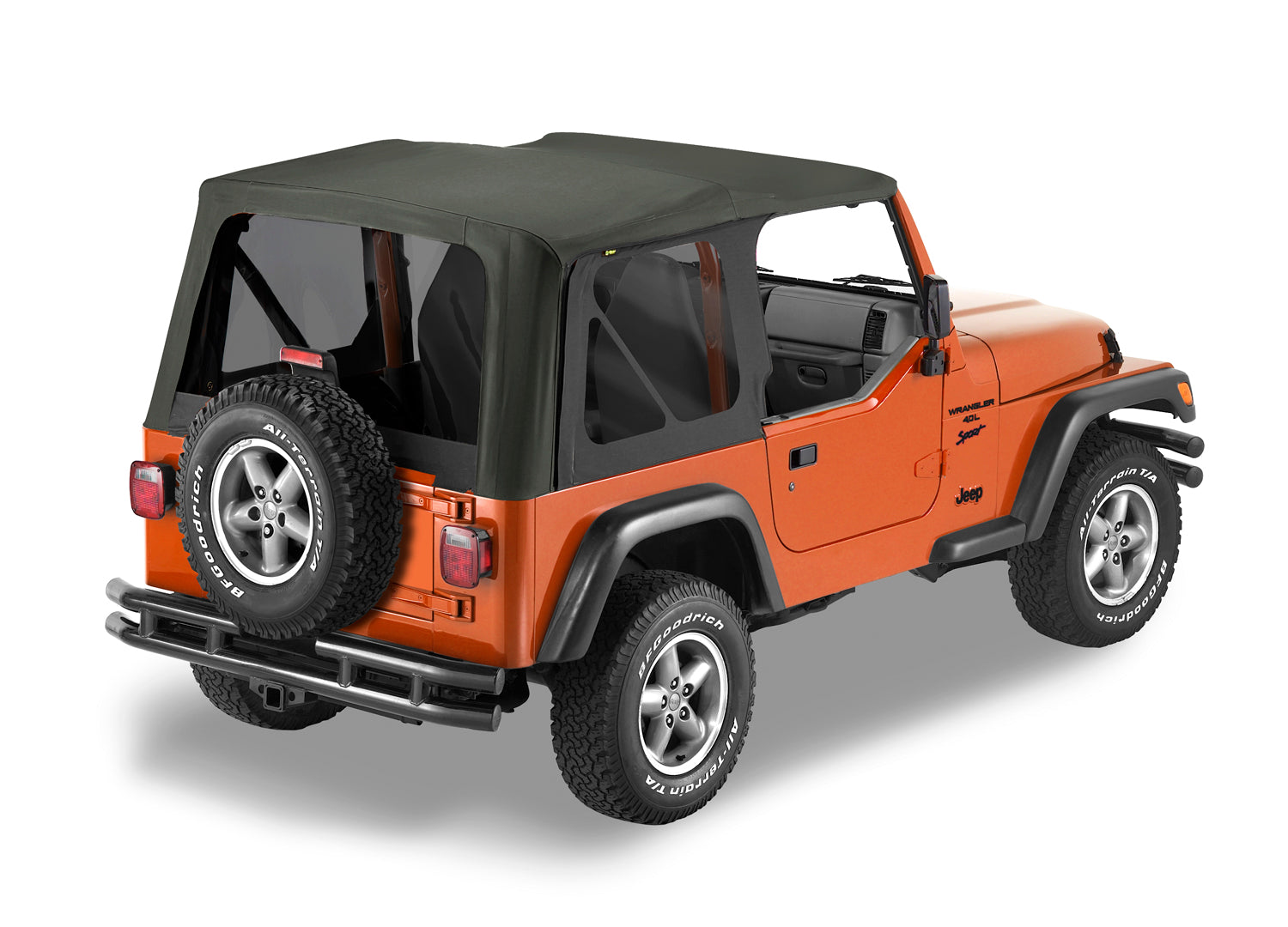Bestop Replace-A-Top for OEM Hardware For Jeep 2003-2006 Wrangler TJ Tinted Black Diamond No Door Skins Included Bestop