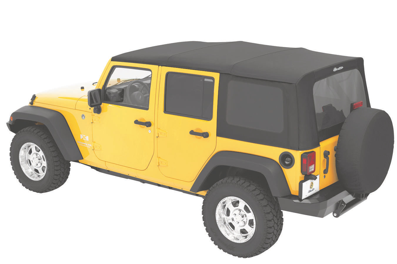 Bestop Replace-A-Top for OEM Hardware For Jeep 2010-2018 Wrangler JK 4 Door Tinted No Door Skins Included Bestop