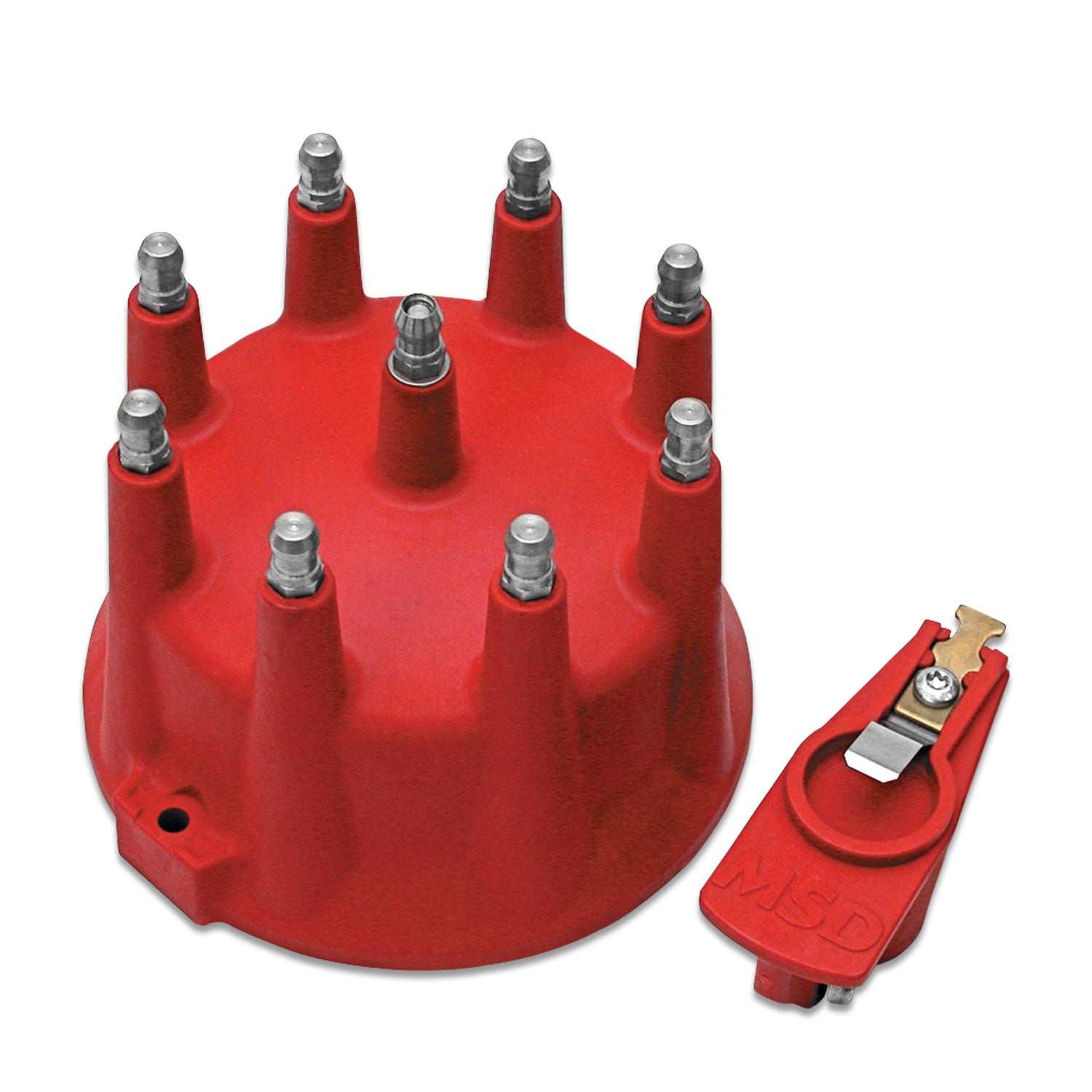 Replacement Cap And Rotor For Pro Mag, Red Replacement Pro Cap 3 Terminal To Terminal Diameter MSD Ignition-8