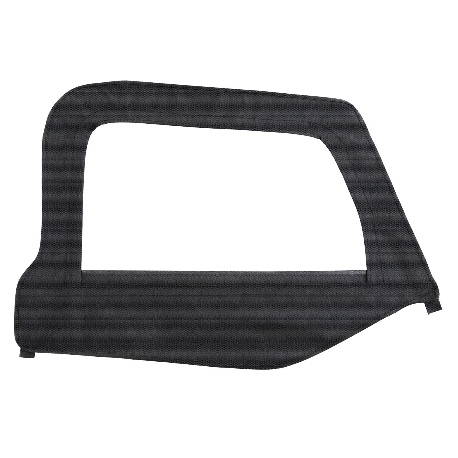 Soft Top Door Skin W/ Frame Passenger Side Black Diamond 97-06 Wrangler TJ Smittybilt
