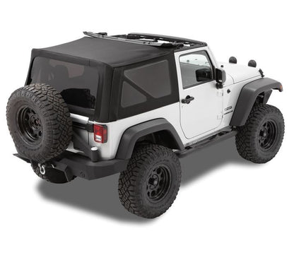 Replace-A-Top for OEM Hardware For Jeep 2007-2009 Wrangler JK 2 Door Tinted No Door Skins Included Bestop