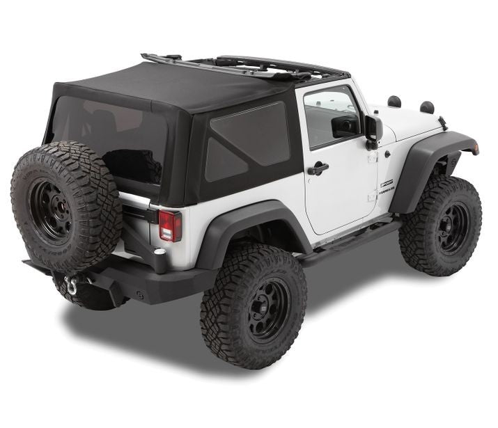 Bestop Replace-A-Top for OEM Hardware For Jeep 2010-2018 Wrangler JK 2 Door Tinted No Door Skins Included Bestop