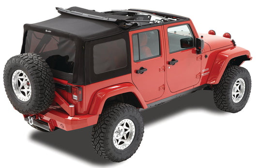 Replace-A-Top for OEM Hardware For Jeep 2010-2018 Wrangler JK 4 Door Tinted No Door Skins Included Bestop