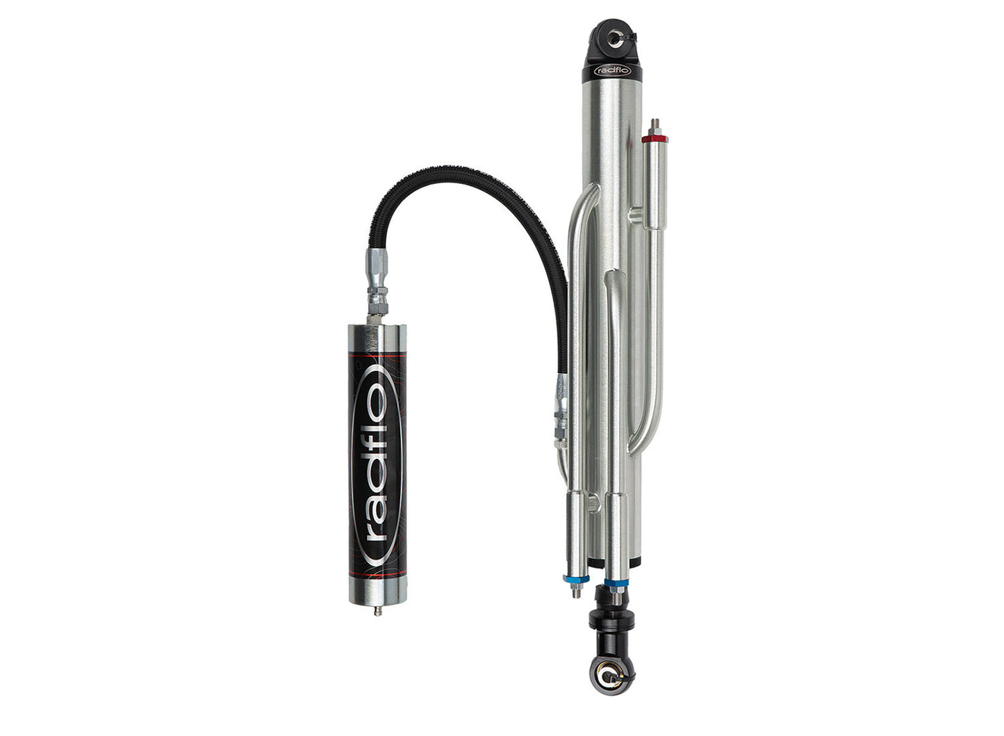 3.0 Inch External Bypass 4 Tube With Reservoir Radflo