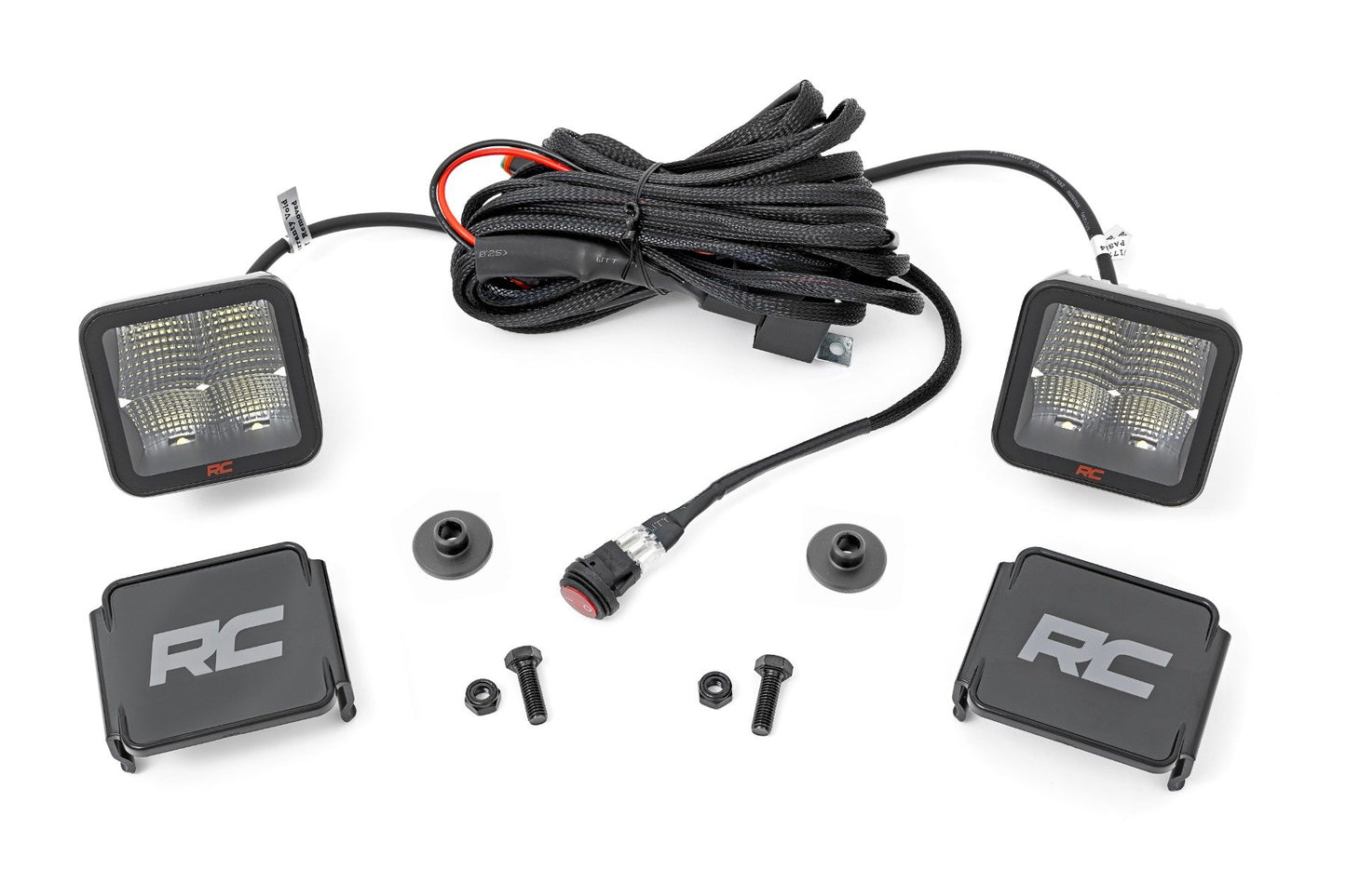 LED Light Kit | Ditch Mount | 2" Spectrum Pair | Spot Pattern | Ford Bronco (21-24) Rough Country