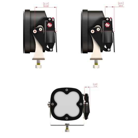 Reflex Light Actuator Kit LP4/LP6/LP9/XL-M Housing Baja Designs-1