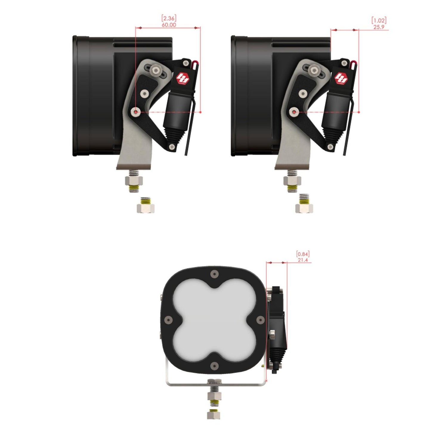Reflex Light Actuator Kit XL Standard Housing Baja Designs-1