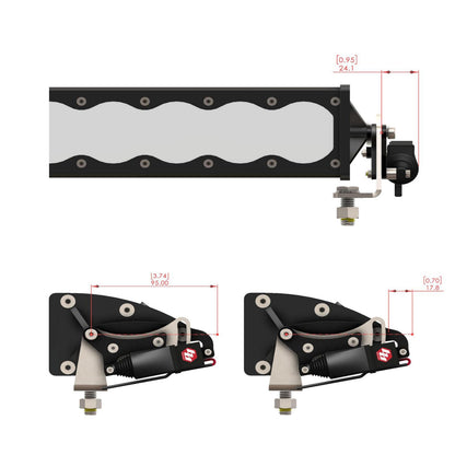 Reflex Light Actuator Kit OnX6+ Double 20 Inch Light Bar Baja Designs-1