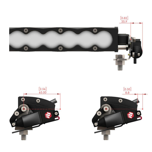 Reflex Light Actuator Kit S8 Single 10 Inch Light Bar Baja Designs-1