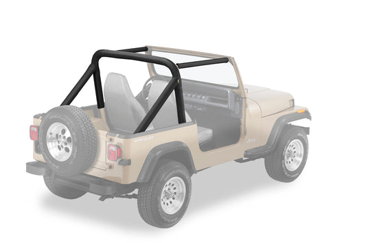 Jeep Sport Bar Covers For Jeep 1987-1990 Wrangler YJ Black Denim Bestop