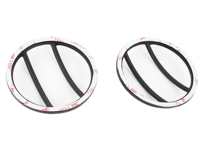Jeep JK Front Marker Covers Pair 07-18 Wrangler JK Textured Black Kentrol-2