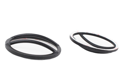Jeep JK Front Marker Covers Pair 07-18 Wrangler JK Textured Black Kentrol-3