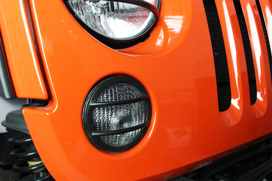 Kentrol Jeep JK Front Marker Covers Pair 07-18 Wrangler JK Textured Black Kentrol