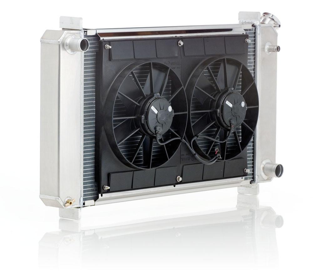 Radiator Module Direct-Fit Natural Finish for 73-87 Chevrolet C/K 1/2, 3/4, 1 Ton Pickups w/Std Trans Radiator Be Cool