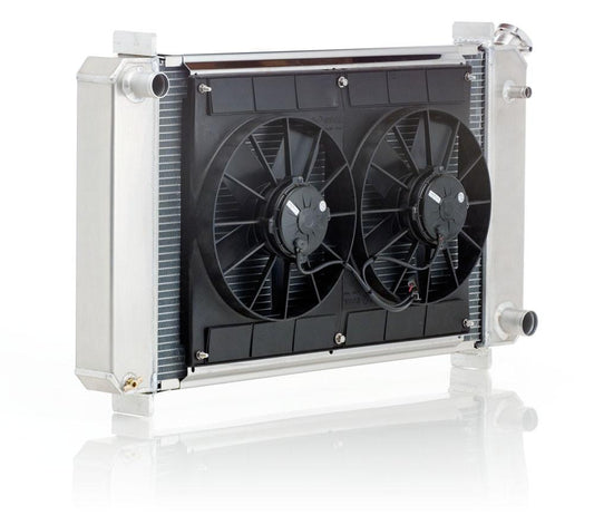 Radiator Module Direct-Fit Natural Finish for 73-87 Chevrolet C/K 1/2, 3/4, 1 Ton Pickups w/Std Trans Radiator Be Cool
