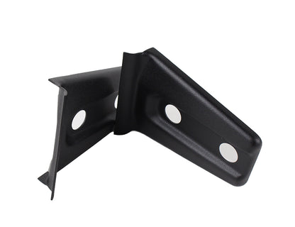 Jeep JK Hood Hinge Overlays Pair 07-18 Wrangler JK Textured Black Kentrol-3