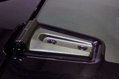 Jeep JK Hood Hinge Overlays Pair 07-18 Wrangler JK Textured Black Kentrol-5