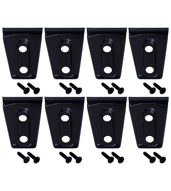 Jeep JK Door Hinge Overlays 8 Pieces 4 Door 07-18 Wrangler JK Textured Black Kentrol