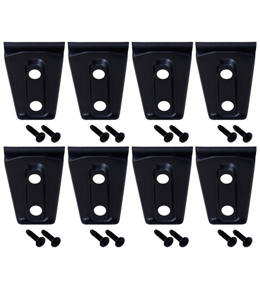 Jeep JK Door Hinge Overlays 8 Pieces 4 Door 07-18 Wrangler JK Textured Black Kentrol