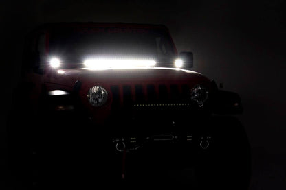 LED Hood Kit 30 Inch Spectrum Series Jeep Gladiator JT/Wrangler JL (18-26) Rough Country-4
