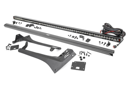 LED Light Kit Windshield 50 Inch Spectrum Single Row Jeep Gladiator JT/Wrangler JL (18-26) Rough Country