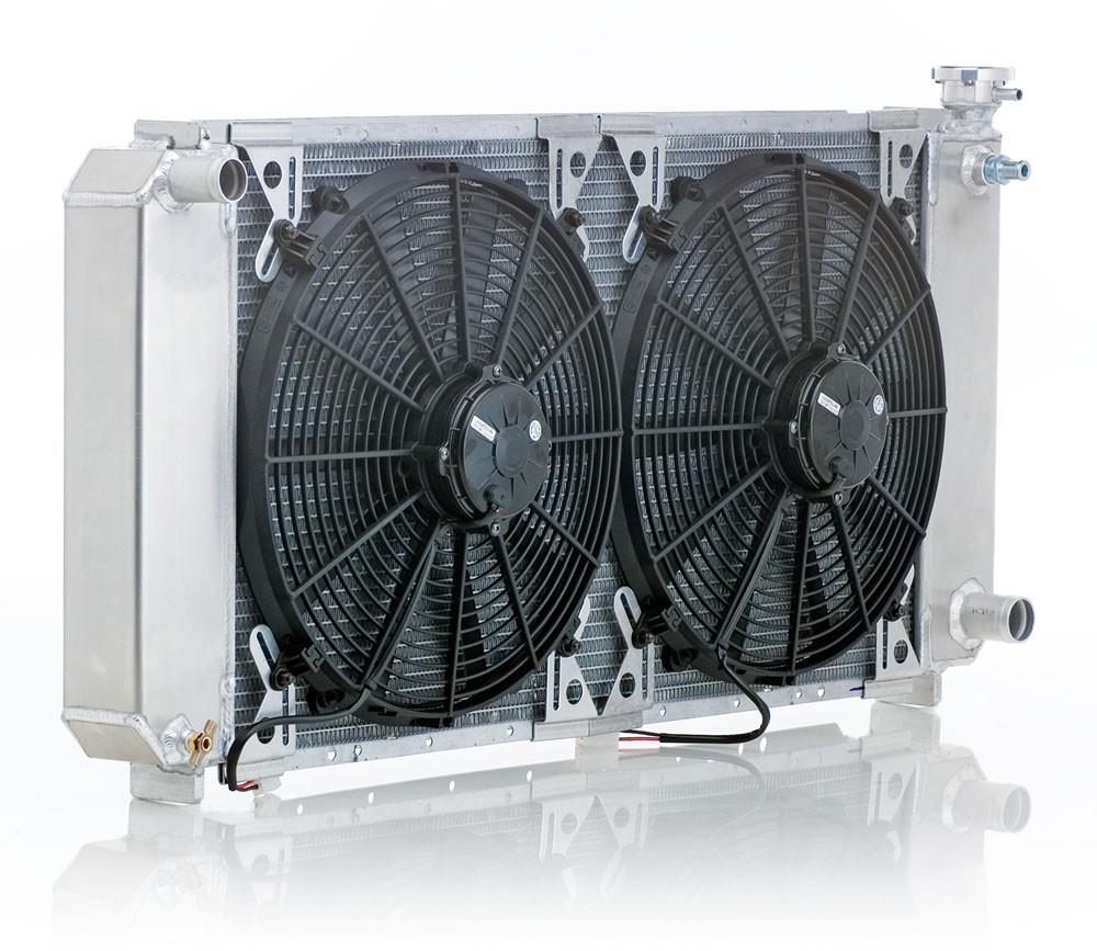 Radiator Module Direct-Fit Natural Finish for 88-99 Chevrolet/GM C/K 1500/2500/3500 Pickups w/Std Trans Radiator Be Cool