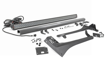 LED Light Kit Windshield 50 Inch Spectrum Dual Row Jeep Gladiator JT/Wrangler JL (18-26) Rough Country