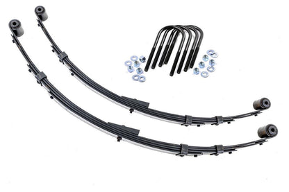 Rear Leaf Springs 4 Inch Lift Pair Jeep Wrangler YJ 4WD (1987-1995) Rough Country