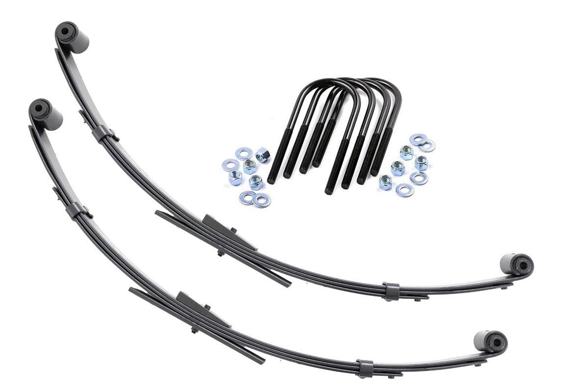 Rear Leaf Springs 2.5 Inch Lift Pair Jeep Wrangler YJ 4WD (1987-1995) Rough Country