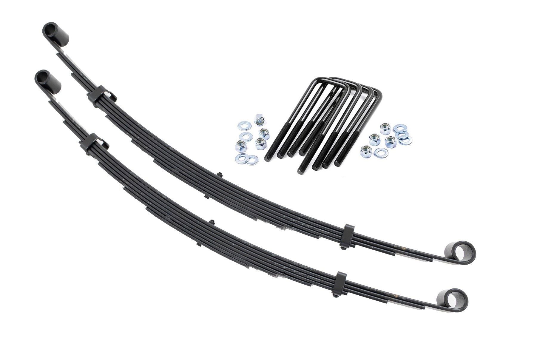 Front Leaf Springs 4 Inch Lift Pair Ford F-250 4WD (1977-1979) Rough Country