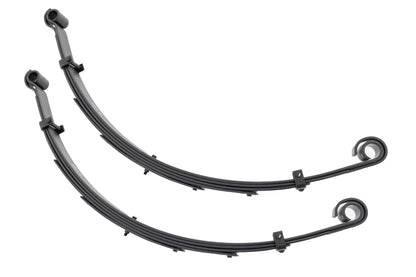 Front Leaf Springs 6 Inch Lift Pair Jeep Wrangler YJ 4WD (1987-1995) Rough Country