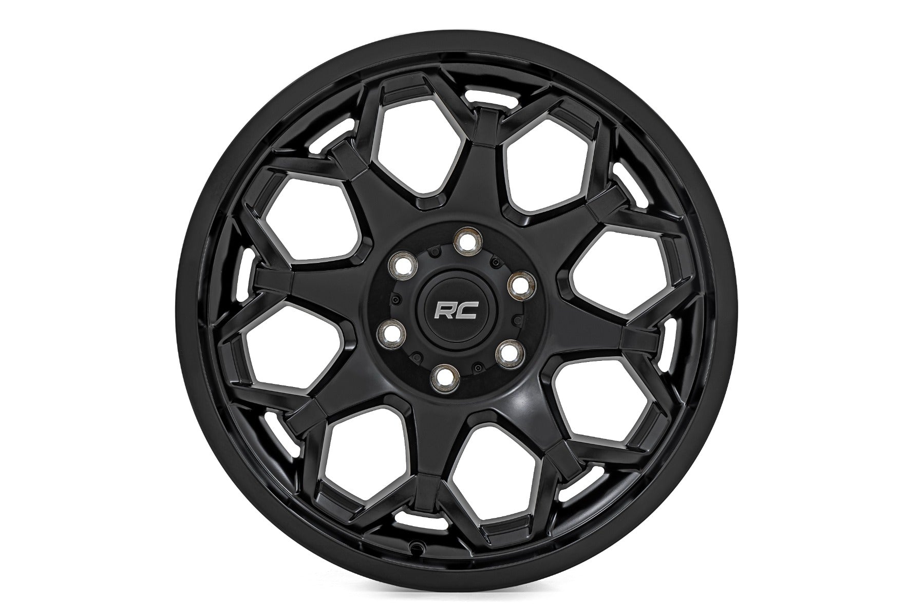 80 Series Wheel One-Piece Semi Gloss Black 20x10 Rough Country-1