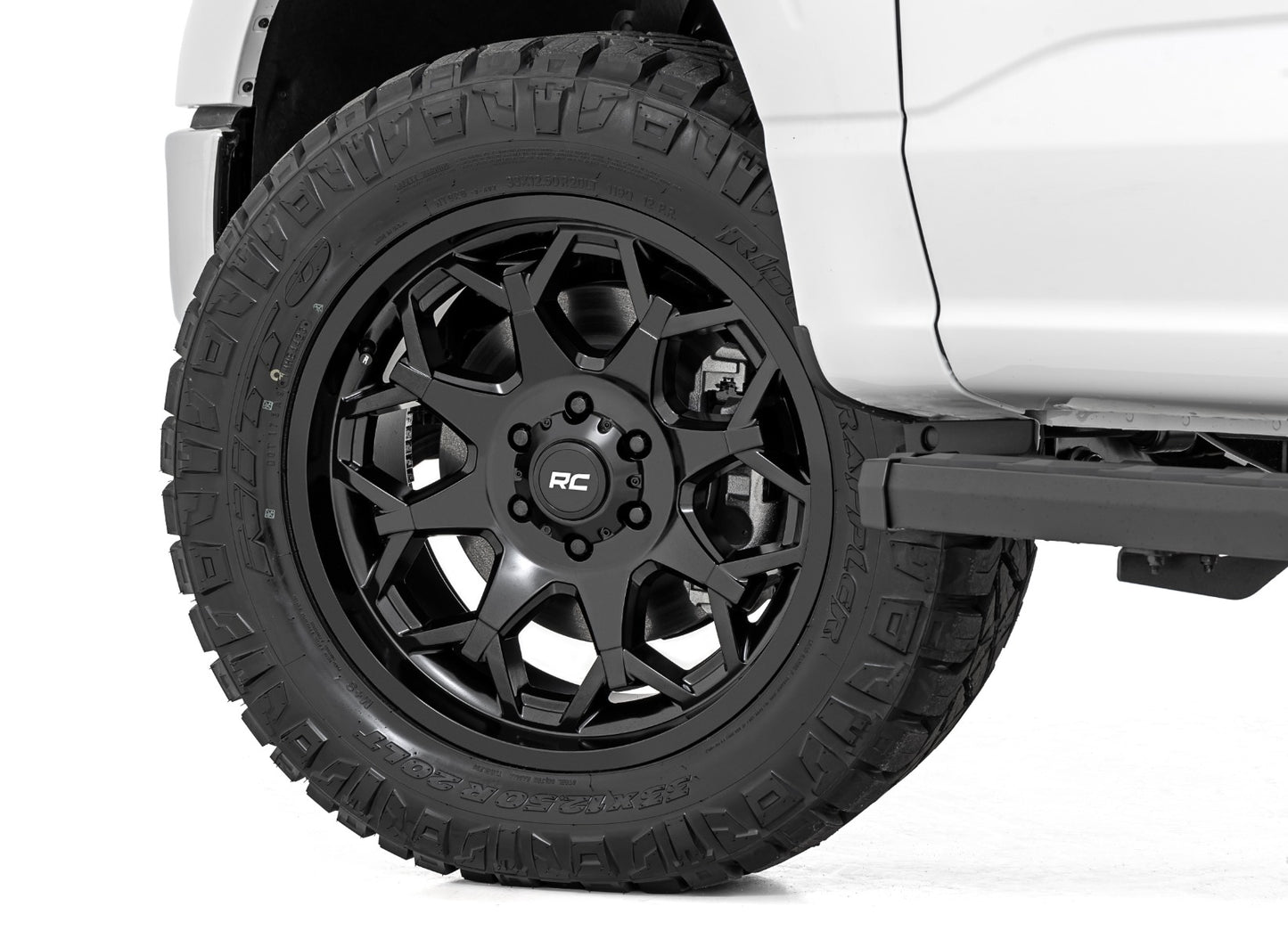 80 Series Wheel One-Piece Semi Gloss Black 20x10 Rough Country-5
