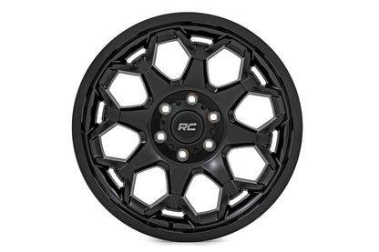 80 Series Wheel One-Piece Semi Gloss Black 20x10 Rough Country-7