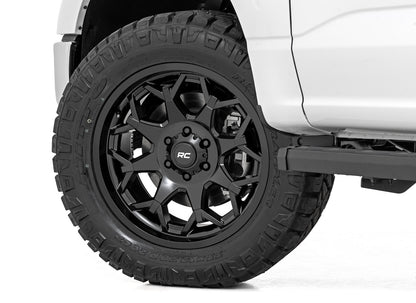 80 Series Wheel One-Piece Semi Gloss Black 20x10 Rough Country-47