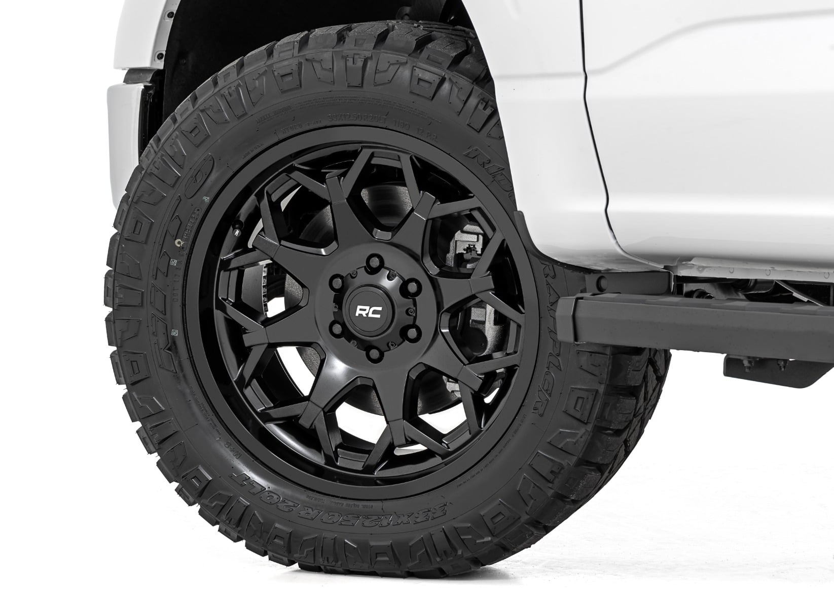 80 Series Wheel One-Piece Semi Gloss Black 20x10 Rough Country-35