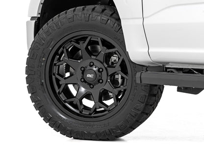 80 Series Wheel One-Piece Semi Gloss Black 20x10 Rough Country-35