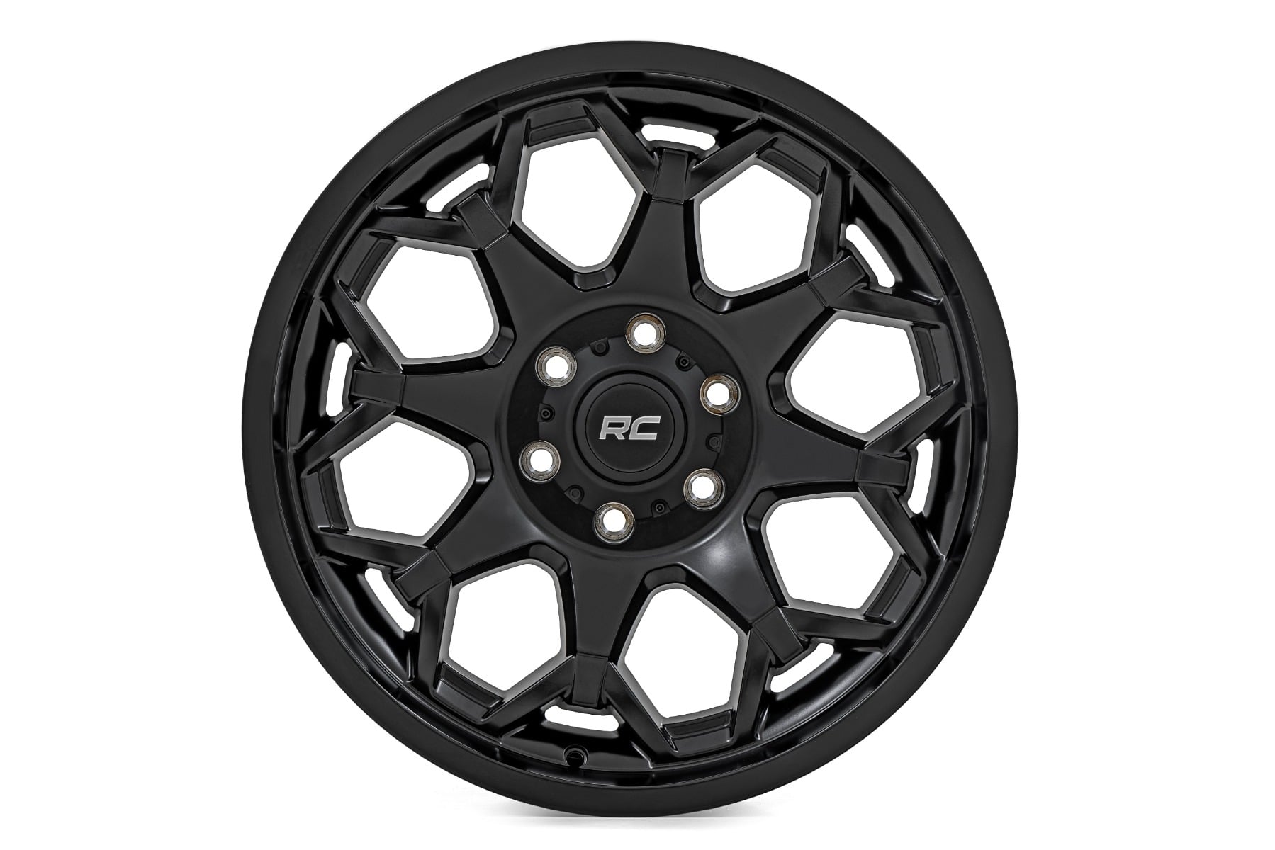 80 Series Wheel One-Piece Semi Gloss Black 20x10 Rough Country-37