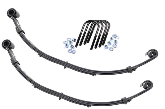 Rear Leaf Springs 4 Inch Lift Pair Jeep CJ5/CJ7 5 4WD (1976-1983) Rough Country