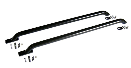Truck Bed Side Rail 48 Inch Universal Multi Fit (With Rear Base Plates) Black Powdercoat Go Rhino