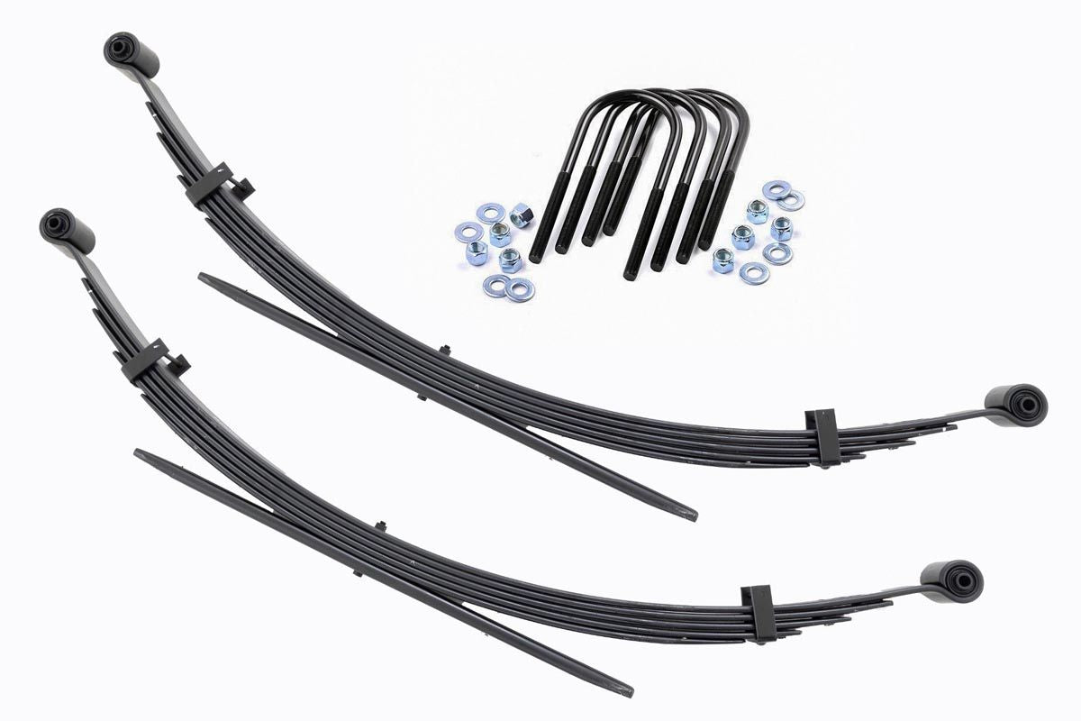 Rough Country Rear 56 Inch Leaf Springs 2 Inch Lift Pair 77-87 Chevy/GMC C20/K20 C25/K25 Truck 4WD Rough Country