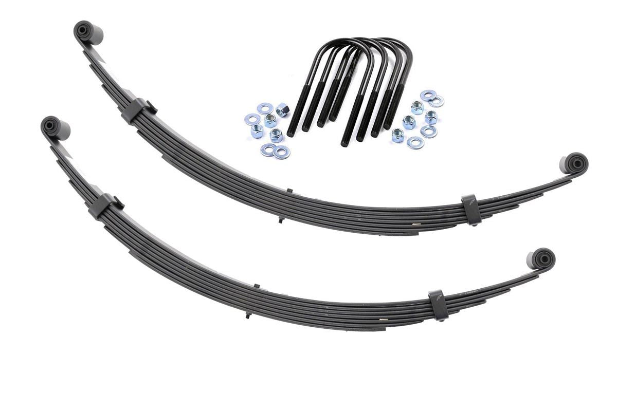 Rough Country Front Leaf Springs 2.5 Inch Lift Pair 71-80 International Scout II Rough Country