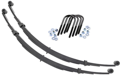 Rough Country Rear Leaf Springs 2.5 Inch Lift Pair 71-80 International Scout II Rough Country