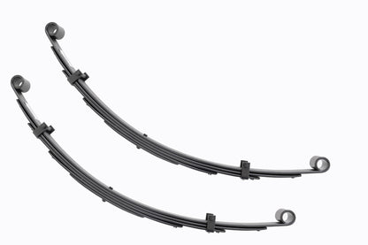 Front Leaf Springs 4 Inch Lift Pair Toyota Land Cruiser FJ40 4WD (64-80) Rough Country