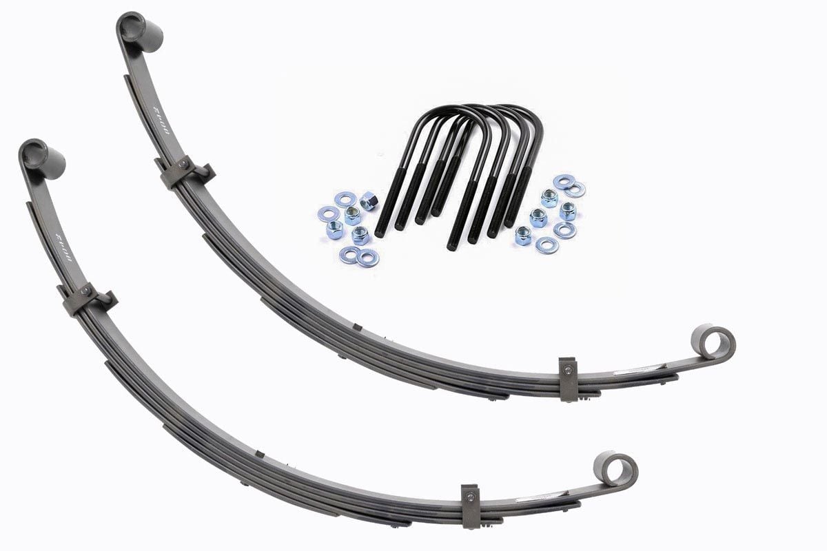 Rear Leaf Springs 4 Inch Lift Pair Toyota Land Cruiser FJ40 4WD (1964-1980) Rough Country