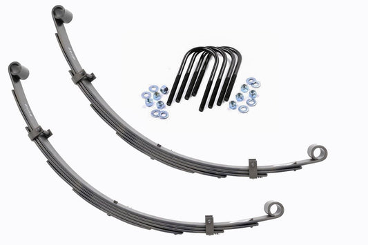 Rear Leaf Springs 4 Inch Lift Pair Toyota Land Cruiser FJ40 4WD (1964-1980) Rough Country