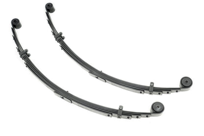 Rear Leaf Springs 4 Inch Lift Pair Jeep Cherokee XJ 2WD/4WD (1984-2001) Rough Country