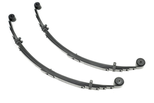 Rear Leaf Springs 4 Inch Lift Pair Jeep Cherokee XJ 2WD/4WD (1984-2001) Rough Country