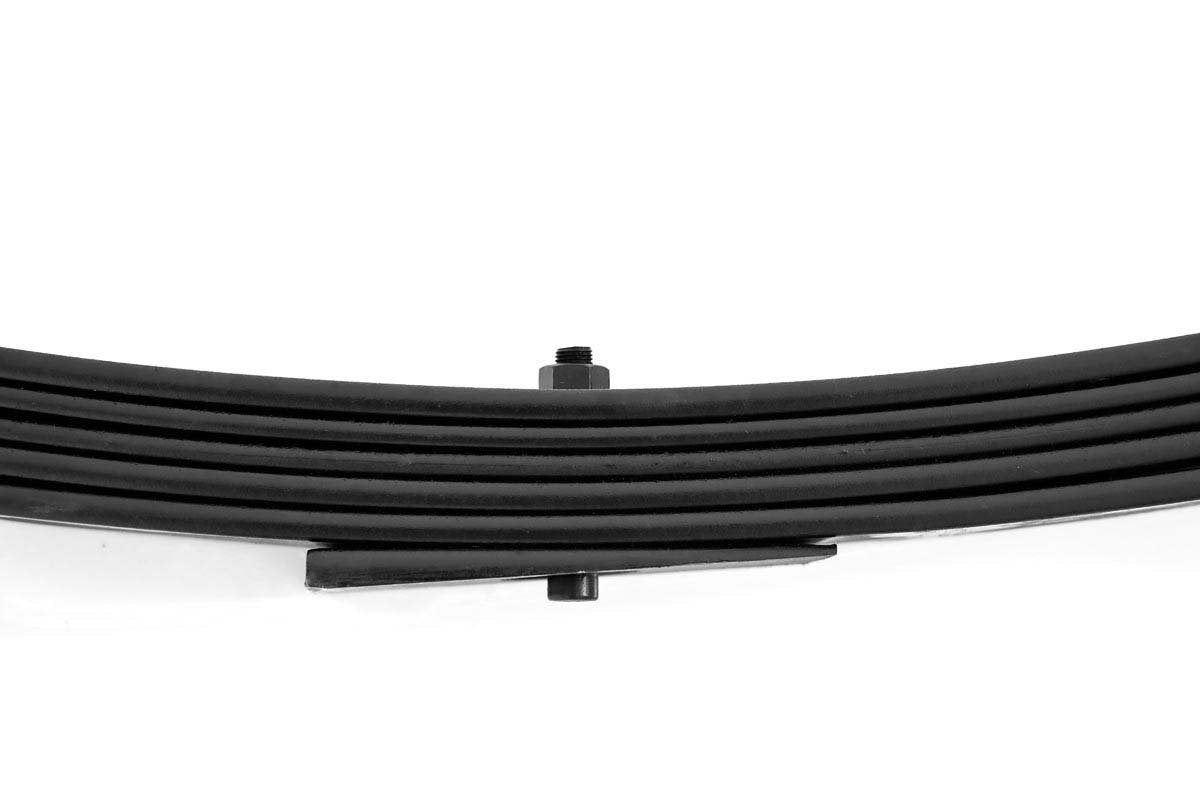Rear Leaf Springs 4 Inch Lift Pair Jeep Cherokee XJ 2WD/4WD (1984-2001) Rough Country-2